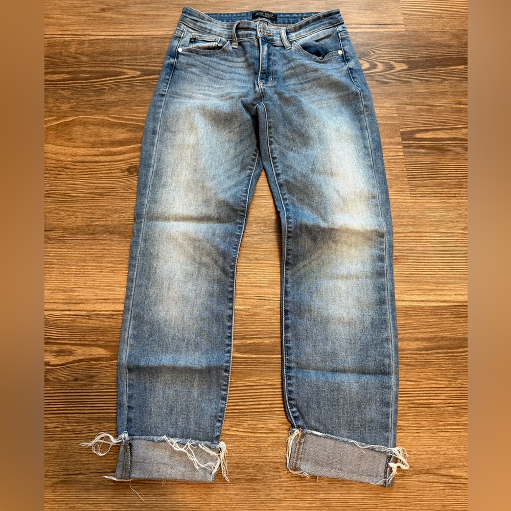 Judy Blue Women's Boyfriend Jeans - Blue